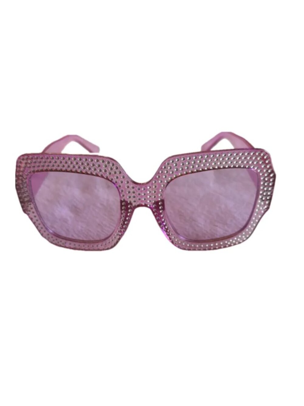 NEW CHIC Stylish Pink Rhinestone Sunglasses